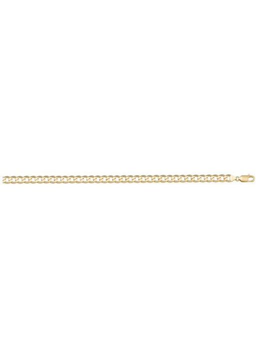 Yellow Gold Solid Open Link Anklet