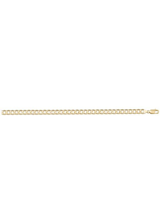 Yellow Gold Solid Open Link Anklet