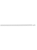 White Gold Solid Open Link Anklet