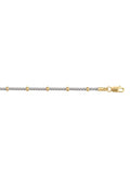 Two Tone Station Bead Anklet