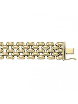 N2604 - YELLOW GOLD HOLLOW FANCY LINK