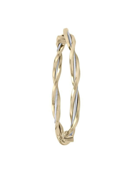 TWO TONE FANCY TWIST BANGLE