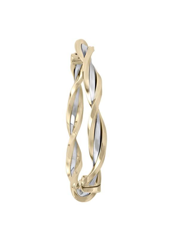 TWO TONE FANCY TWIST BANGLE