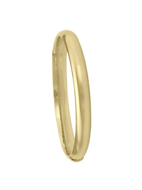 YELLOW GOLD HIGH POLISH HOLLOW BANGLE