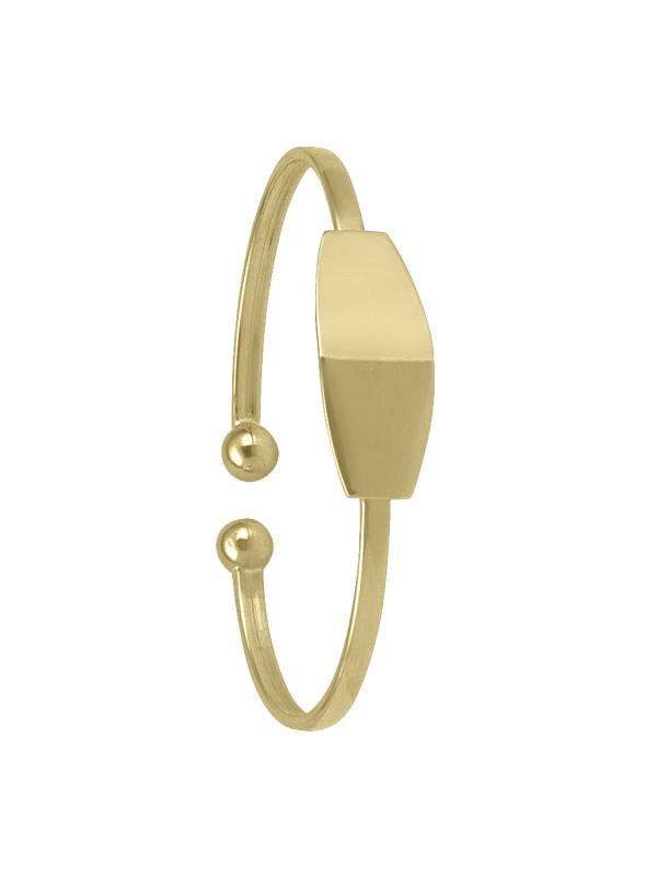 YELLOW GOLD CUFF BABY BANGLE