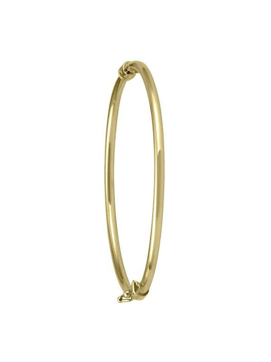 YELLOW GOLD HIGH POLISH TUBE BABY BANGLE