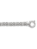 WHITE GOLD HOLLOW BYZANTINE LINK