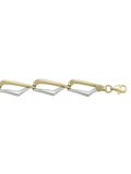 TWO TONE HOLLOW FANCY BRACELET