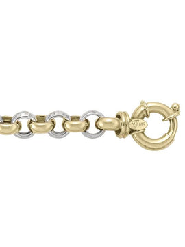 TWO TONE HOLLOW ROUND FANCY LINK