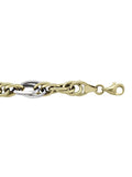 TECA02 - TWO TONE HOLLOW FANCY LINK