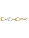 PINK AND WHITE GOLD FANCY HOLLOW LINK