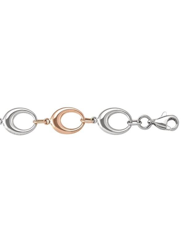 PINK AND WHITE FANCY HOLLOW LINK