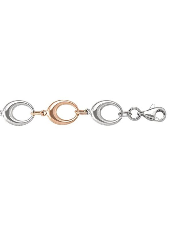 PINK AND WHITE FANCY HOLLOW LINK