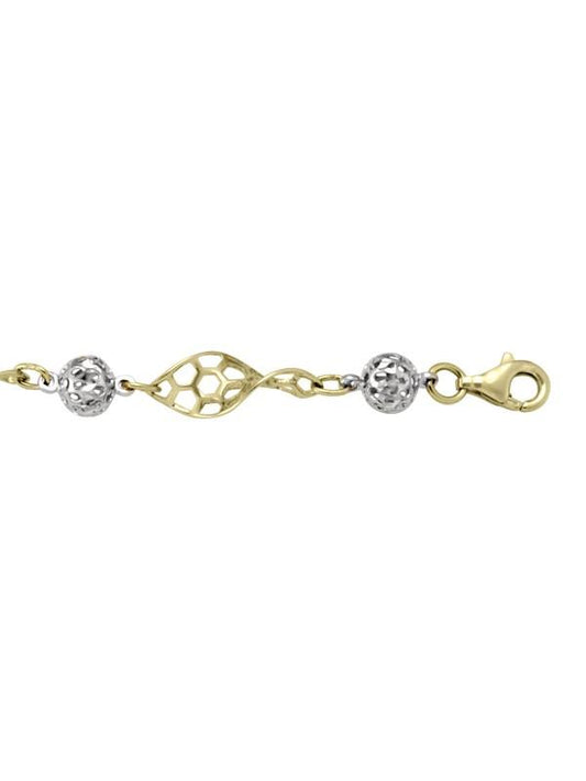 TECA123 - TWO TONE HOLLOW FANCY LINK