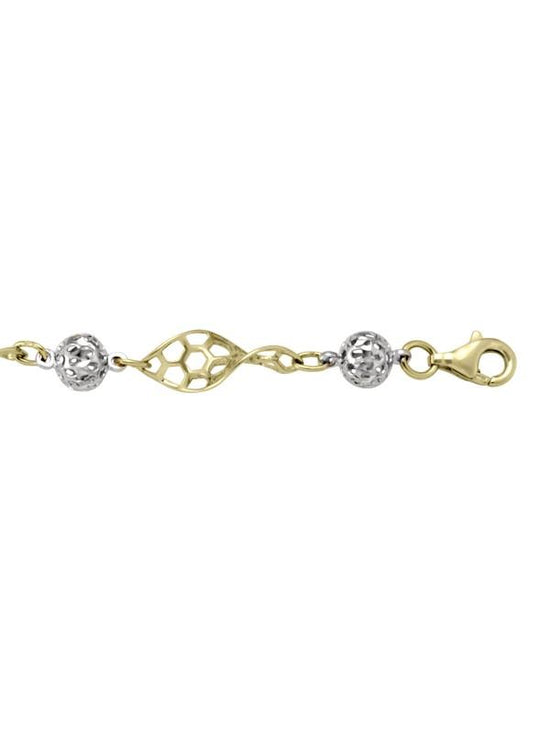 TECA123 - TWO TONE HOLLOW FANCY LINK