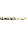 TWO TONE HOLLOW FANCY BRACELET