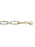 TWO TONE HOLLOW FANCY BRACELET