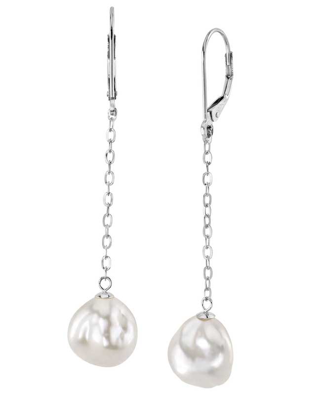 14K Freshwater Baroque Pearl Deborah Earrings