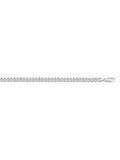 N1019 - WHITE GOLD SOLID FLAT BEVELED LINK