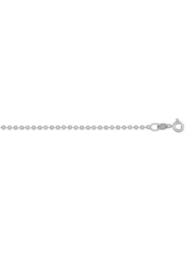 N1028 - WHITE GOLD BEAD LINK