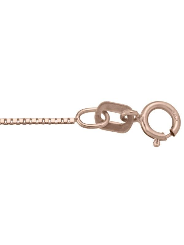 PINK GOLD SOLID BOX LINK
