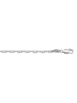 N119W - WHITE GOLD SOLID ANCHOR LINK