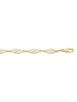 N404 - YELLOW GOLD FILIGRI LINK