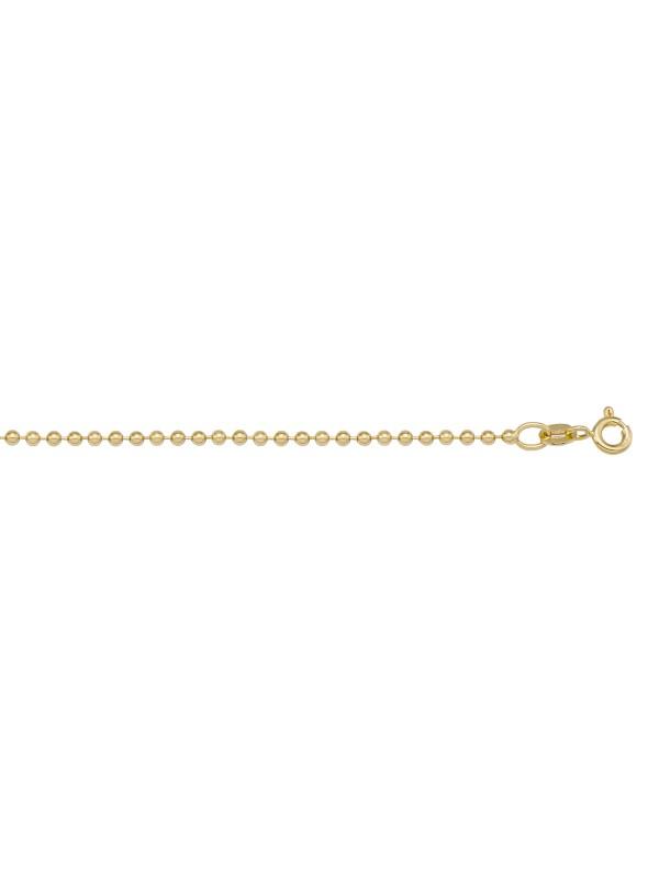 N412 - YELLOW GOLD BEAD LINK