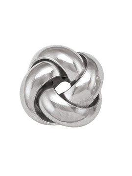 N4845 - 14K WHITE GOLD LOVE KNOT EARRING