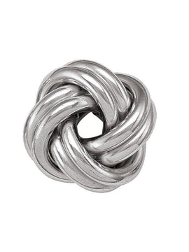 N4846 - 14K WHITE GOLD LOVE KNOT EARRING