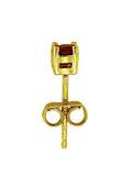 N4901 - YELLOW GOLD CRYSTAL BIRTHSTONE STUD EARRING