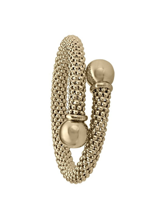 N5822 - TWO TONE FANCY MESH BANGLE