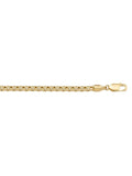 N602 - YELLOW GOLD HOLLOW BOX LINK