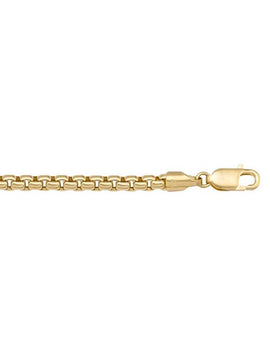 N603 - YELLOW GOLD CHAIN HOLLOW BOX LINK