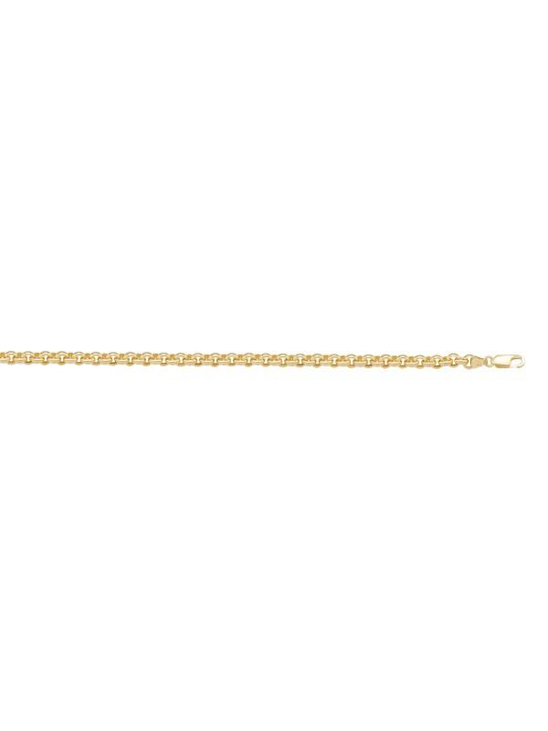 N606 - YELLOW GOLD HOLLOW ROLO LINK