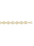 N726 - YELLOW GOLD HOLLOW PUFFED ANCHOR LINK
