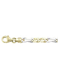 N819 - TWO TONE SOLID FLAT FANCY LINK