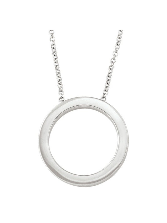 SVX36 - STERLING SILVER CIRCLE PENDANT