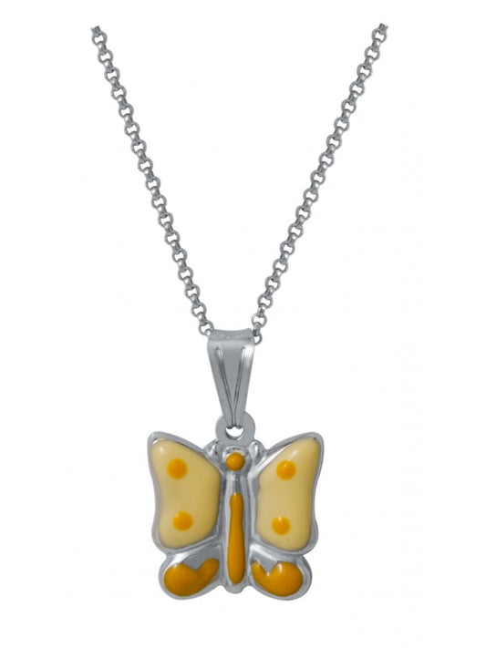 SVX53 - STERLING SILVER BUTTERFLY NECKLACE