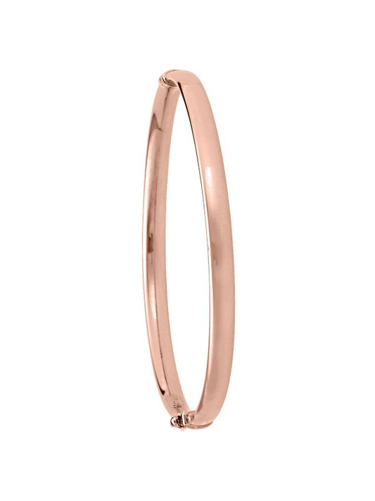 TA122 - PINK GOLD HIGH POLISH HOLLOW BANGLE