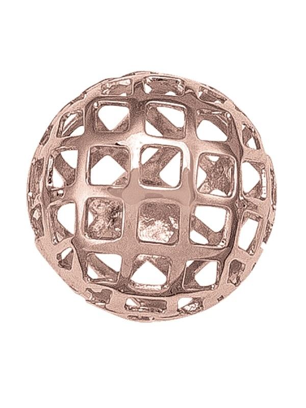 TA130 - PINK GOLD FILIGRI BALL STUD EARRING