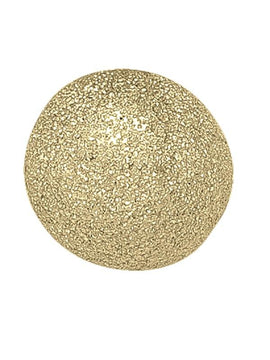 TA142 - YELLOW GOLD SATIN FINISH BALL STUD EARRING